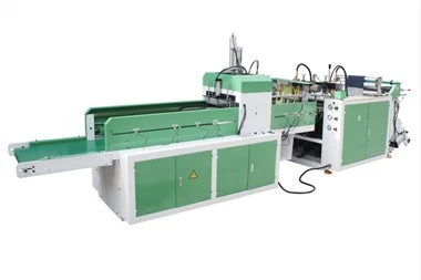 Mașină complet automată de fabricare a pungilor de tricouri cu o singură linie